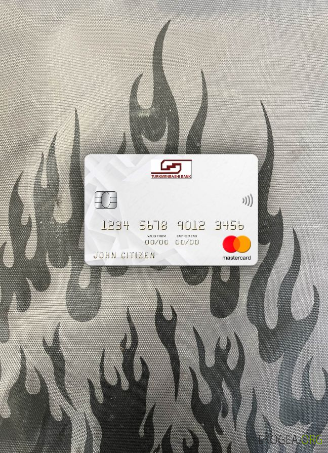 Turkménistan Turkmenbashi Bank mastercard photolook recto